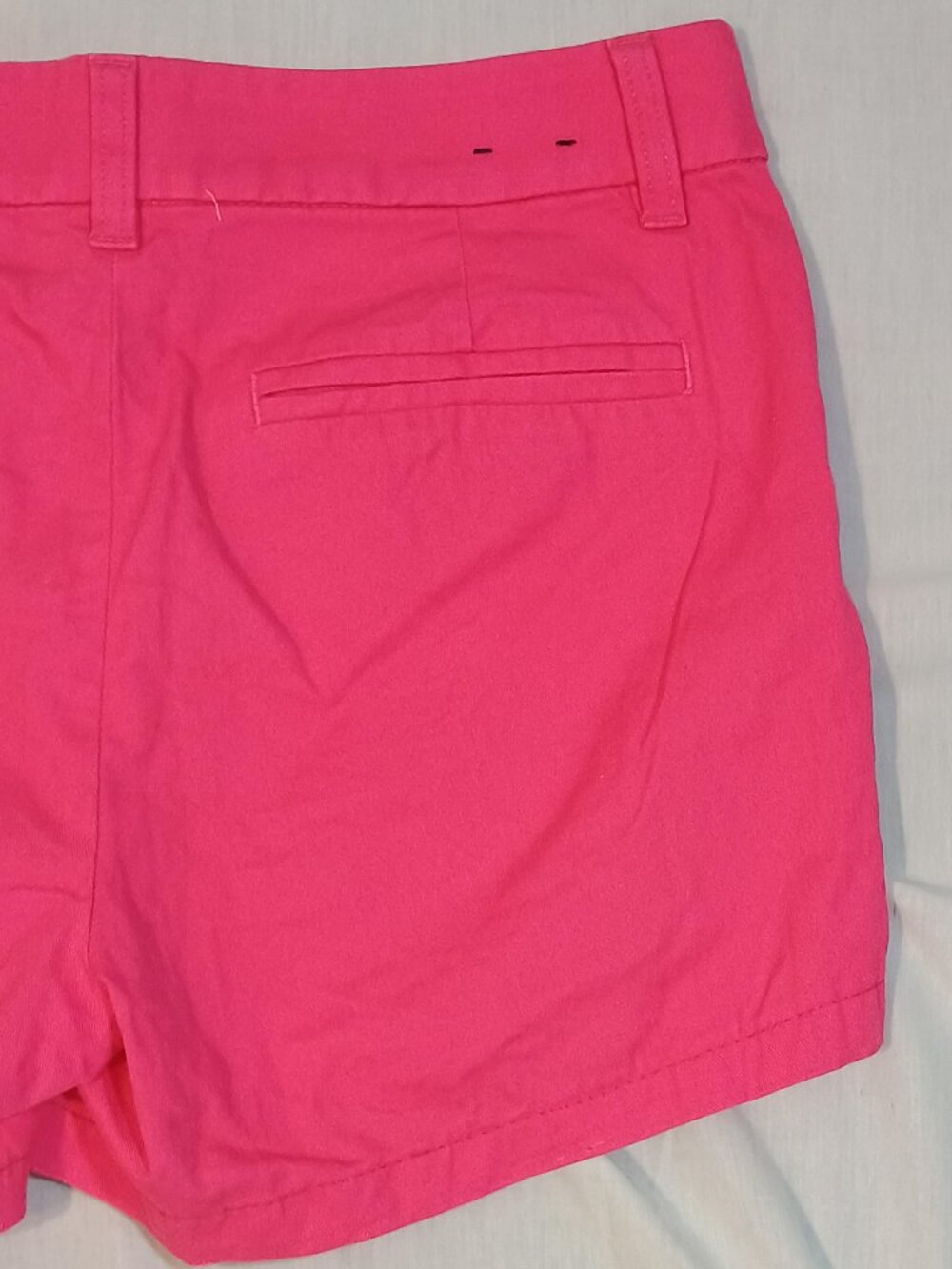 J Crew/Chino Shorts/Womens 4/Pink Broken In Flat Front Preppy Summer Casual Clas - Picture 3 of 8